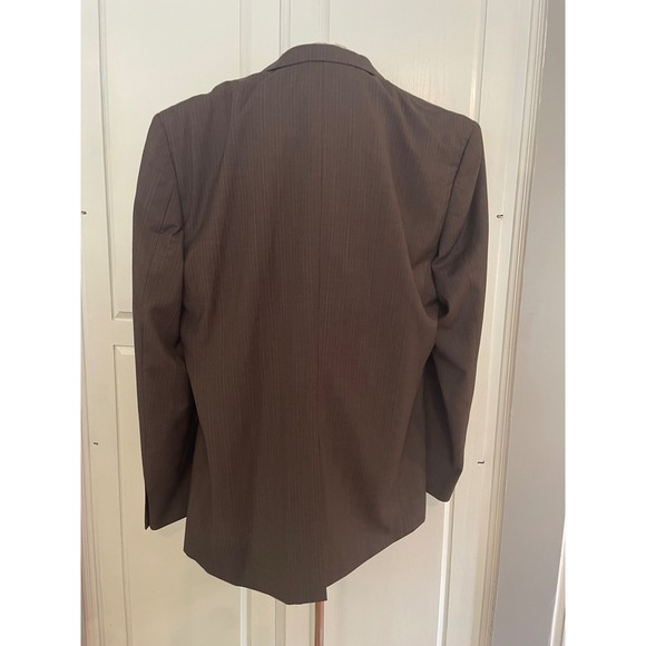 Perry Ellis Men's‎ Classic Fit Pinstripe 2 piece Suit Vest and Jacket Set - Picture 3 of 10